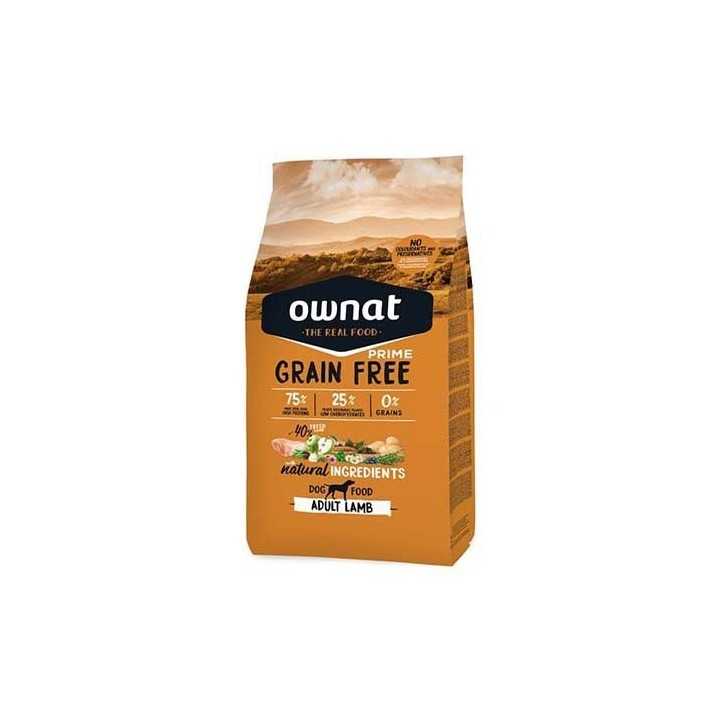Ownat Grain Free Prime Adult Lamb - croquettes chien