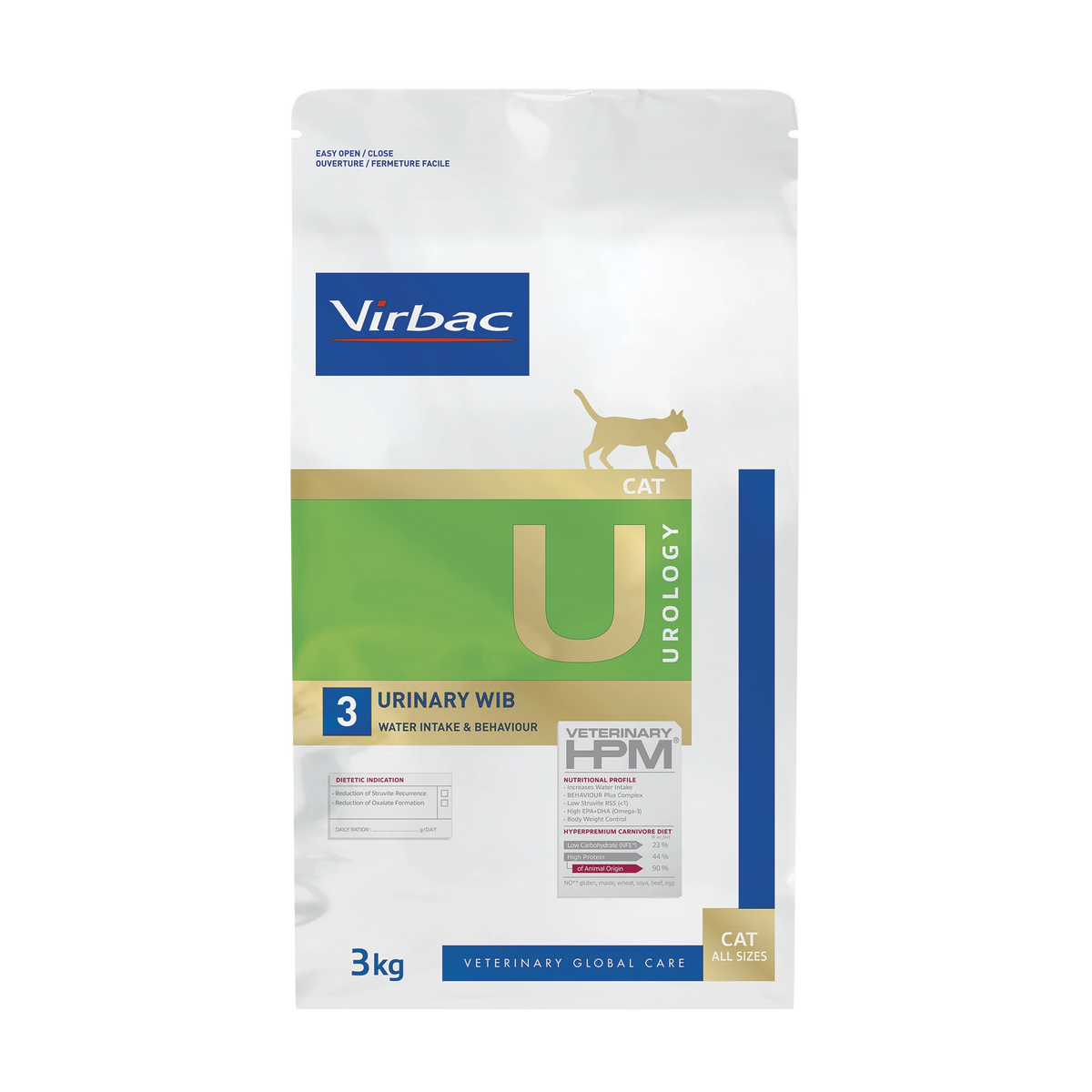 Virbac Veterinary HPM Diététique Urology Urinary WIB - croquettes chat