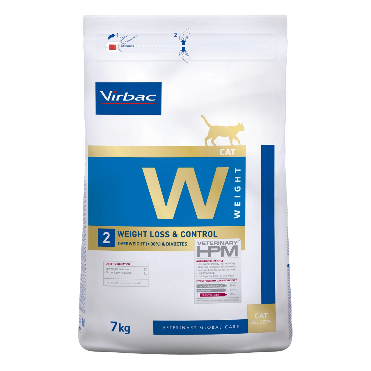 Virbac Veterinary HPM Diététique Weight Loss & Control - croquettes chat