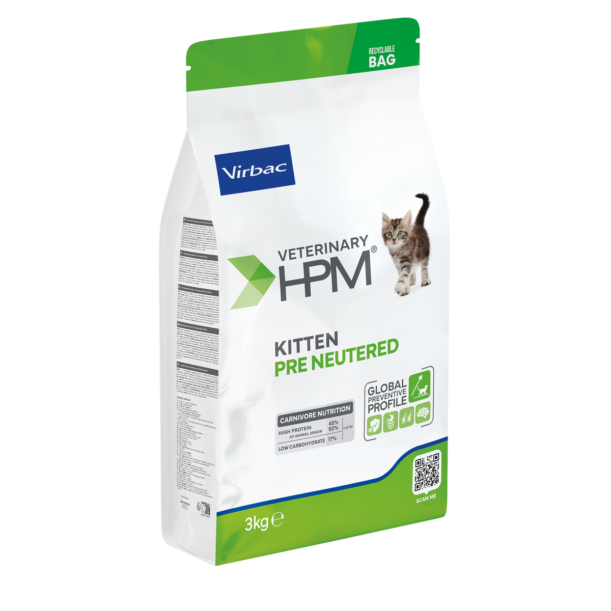 Virbac Veterinary HPM Kitten Pre Neutered - croquettes chaton