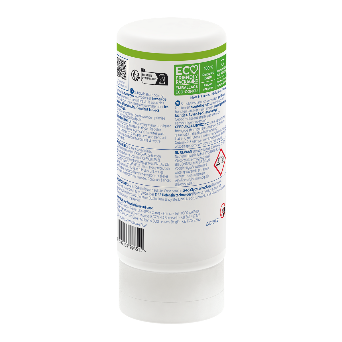 Shampooing dermatologique SEBOLYTIC