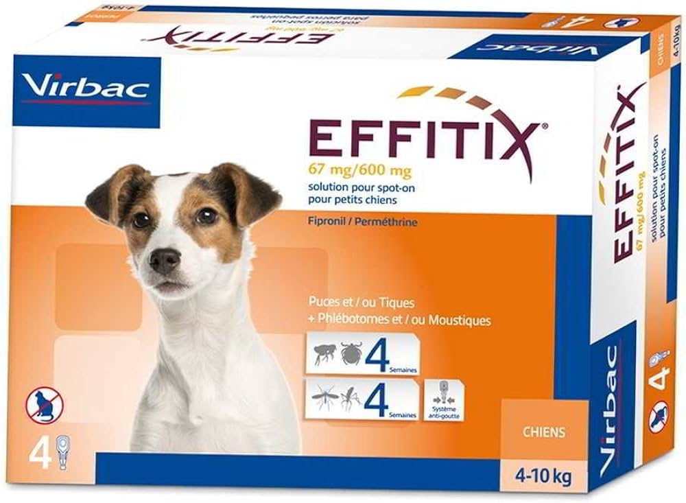 Effitix Spot On pipettes antiparasitaires chien