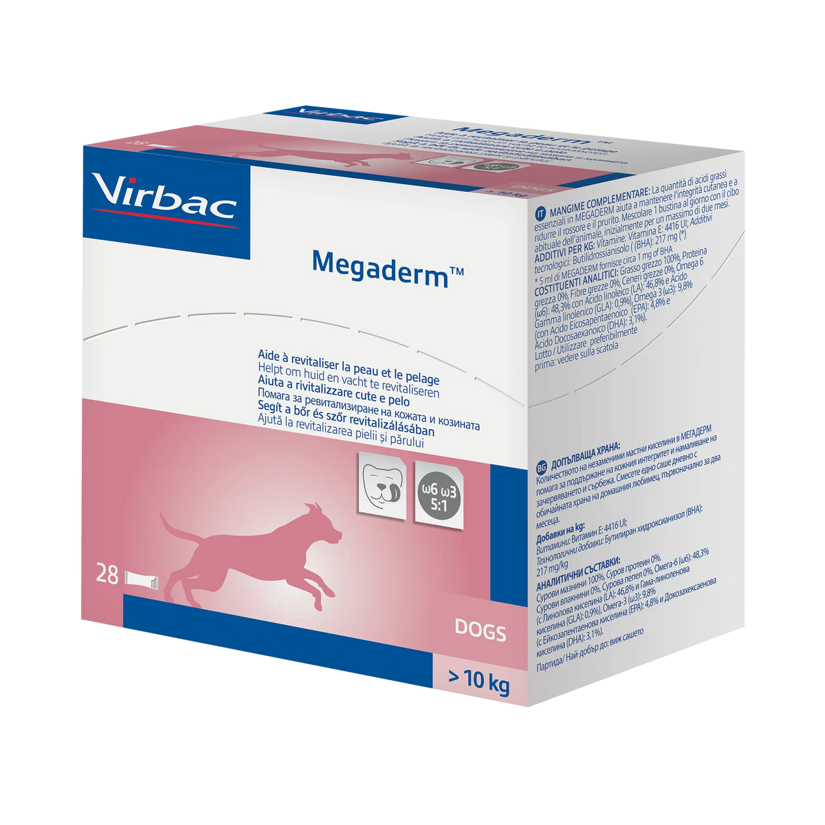 Megaderm® aliment complémentaire pour la peau chat, chien