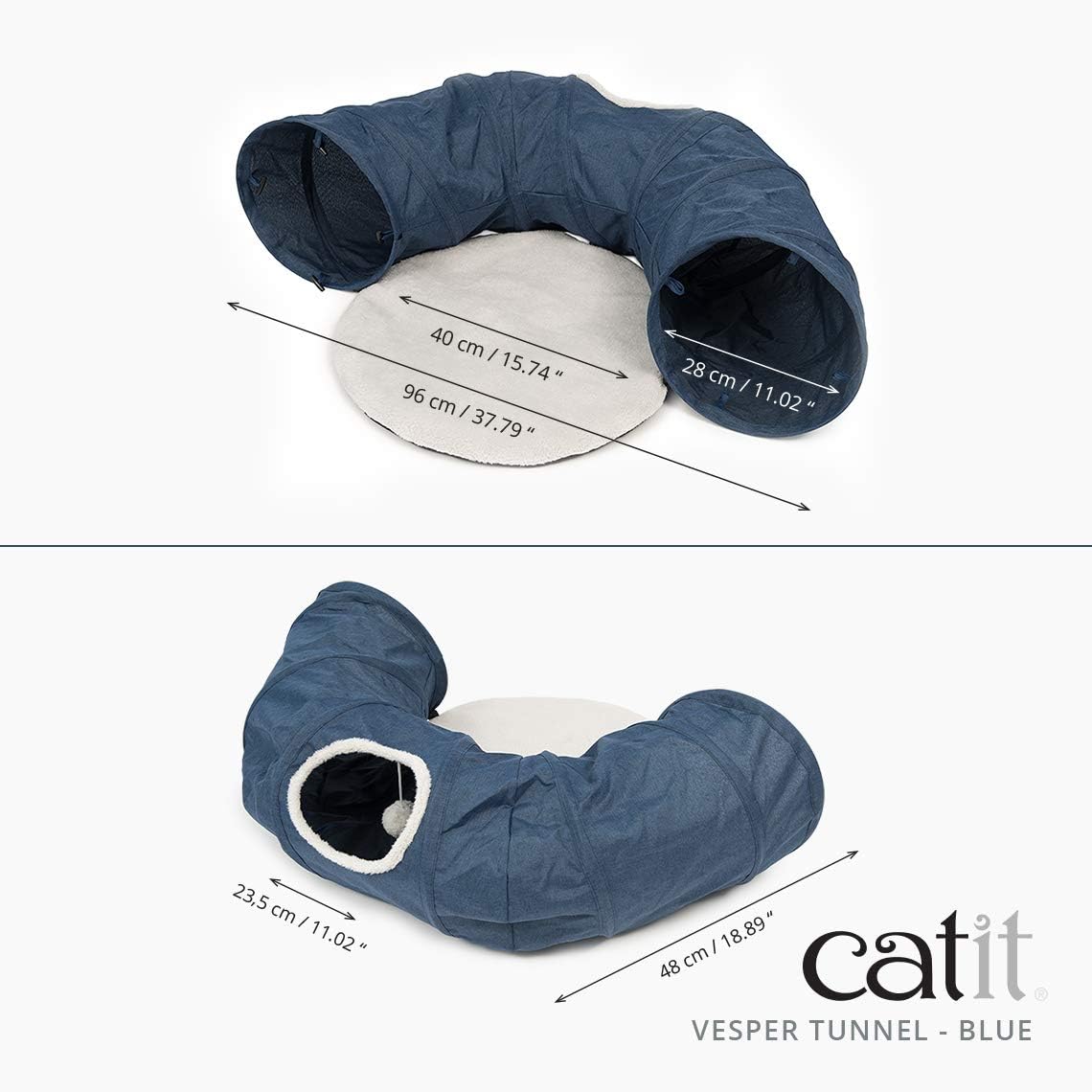 Vesper tunnel bleu chat