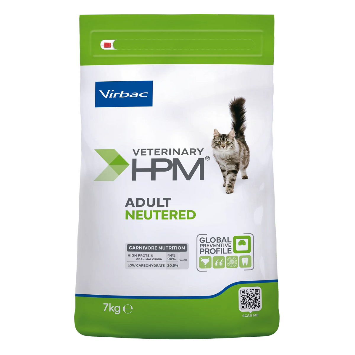 Virbac Veterinary HPM Adult with salmon Neutered & Entire Cat - croquettes chat