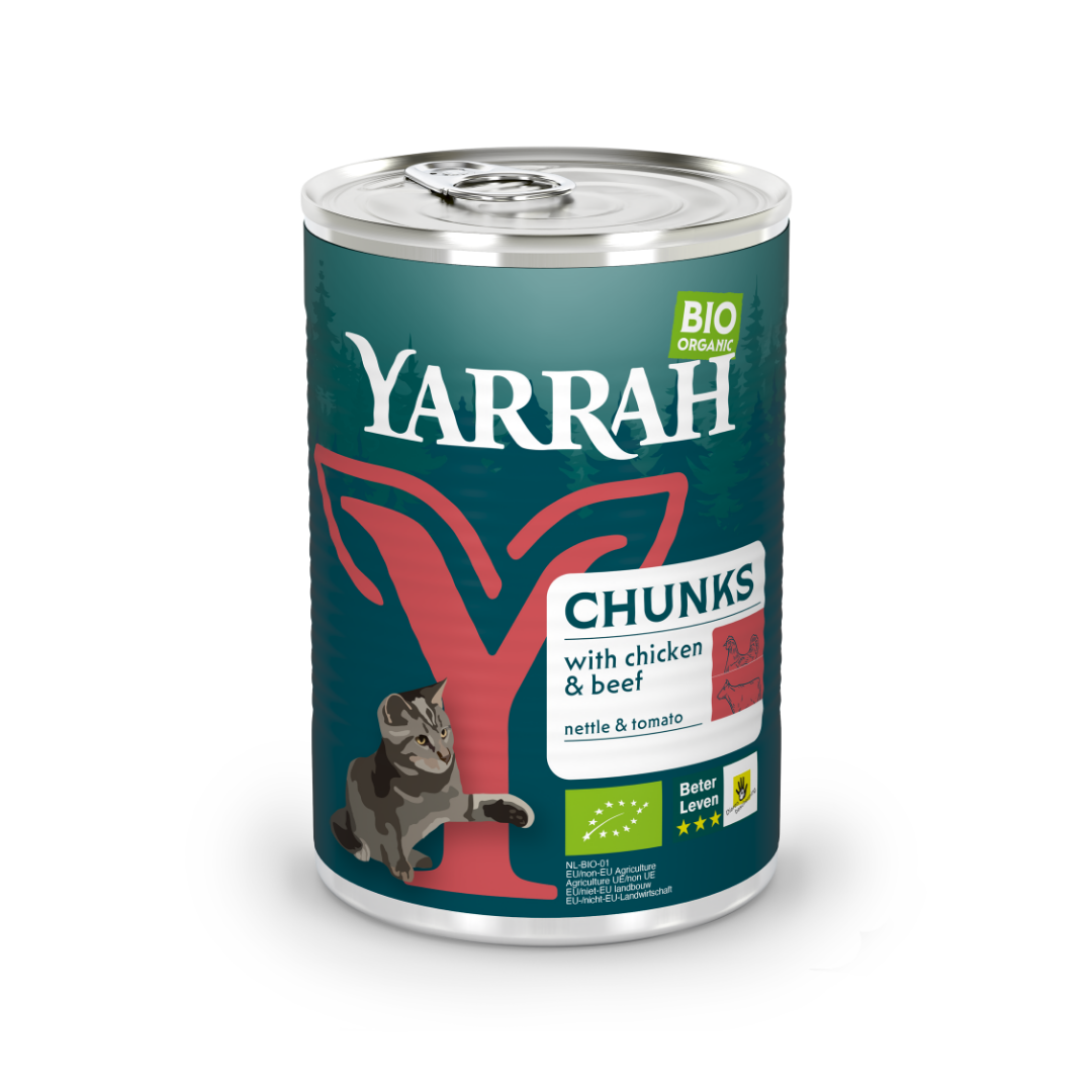 Yarrah bouchées bio - pâtée chat