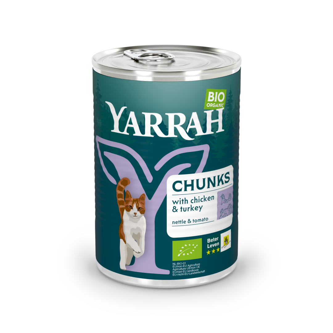 Yarrah bouchées bio - pâtée chat