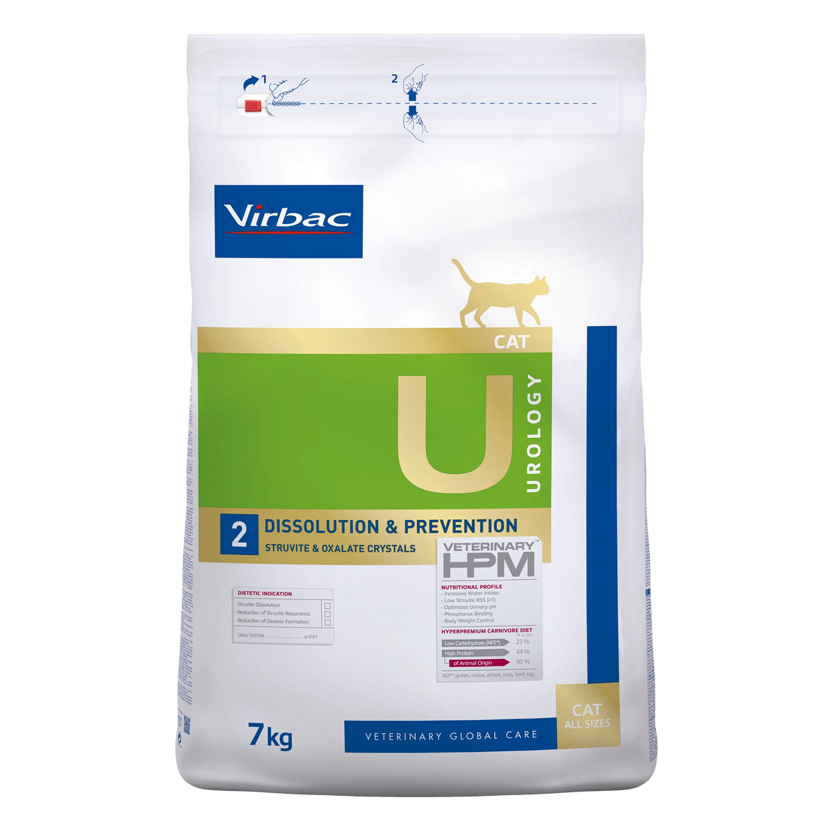 Virbac Veterinary HPM Diététique Urology Dissolution & Prevention - croquettes chat