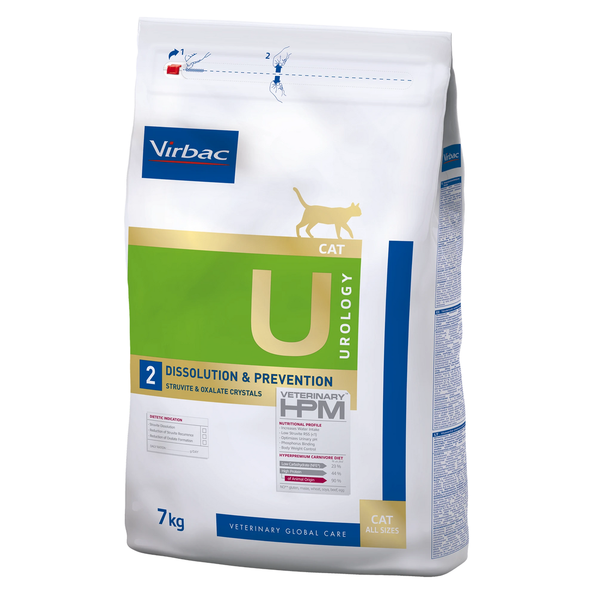Virbac Veterinary HPM Diététique Urology Dissolution & Prevention - croquettes chat