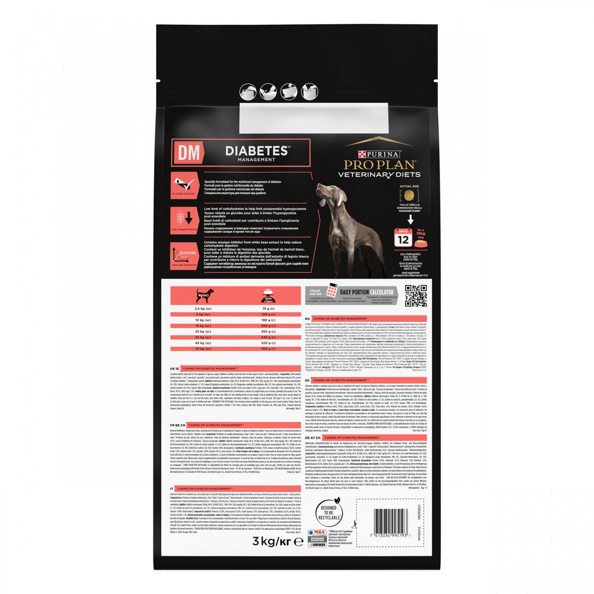 Pro Plan Veterinary Diets DM Diabetes Management - croquettes chien