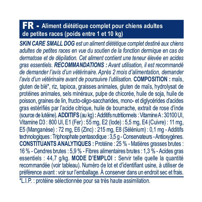 Royal Canin Veterinary Skin Care Small Dogs - croquettes chien
