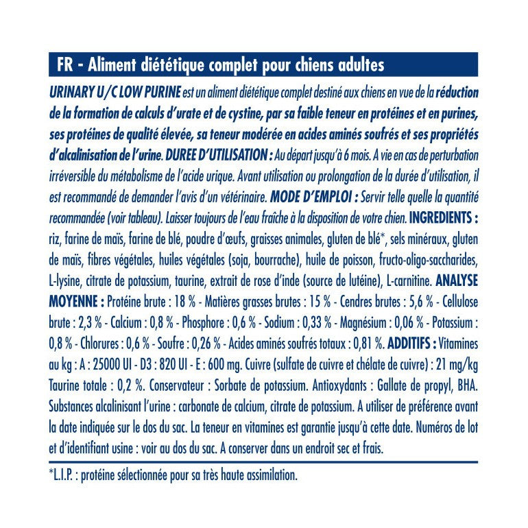 Royal Canin Veterinary Urinary U/C - croquettes chien