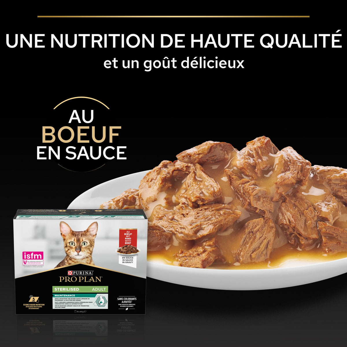 Pro Plan Nutrisavour Sterilised en sauce - pâtée chat