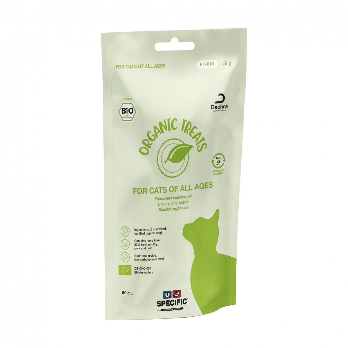 Specific Organic Treats FT-BIO friandises sans céréales chat