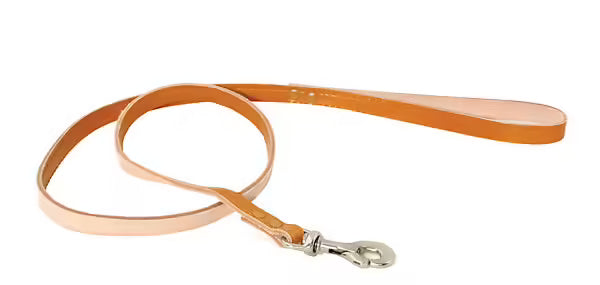 Laisse rive carabine naturel cuir vachette