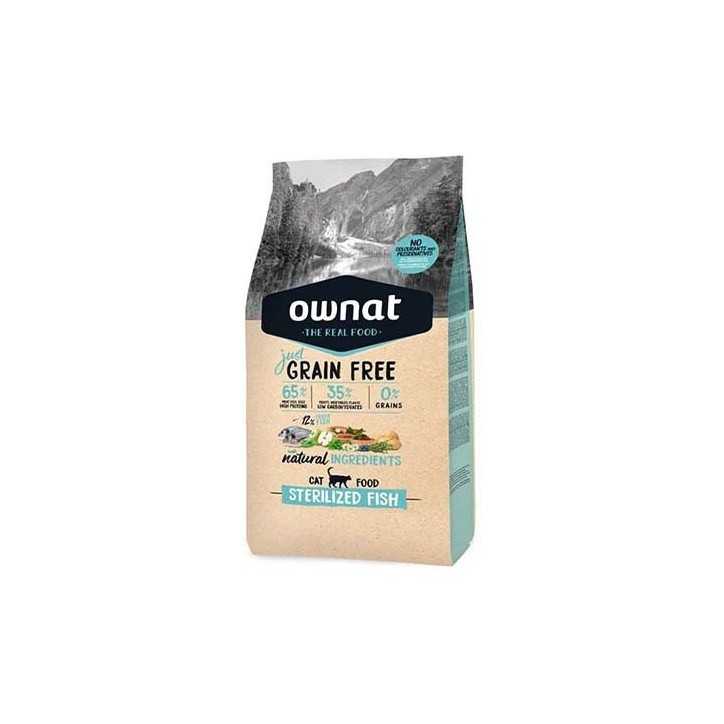 Ownat Just Grain Free Sterilized Fish - croquettes chat