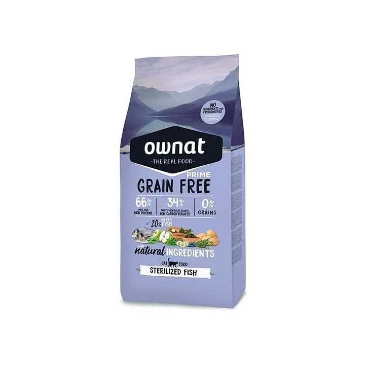 Ownat Grain Free Prime sterilized fish - croquettes chat