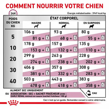 Royal Canin Veterinary Health Nutrition Chien Early Renal