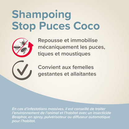Shampoing Stop Puces Coco chien, chat