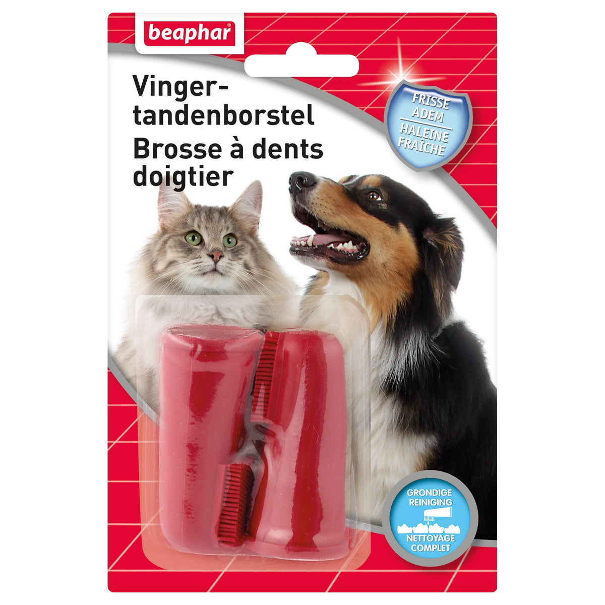 Brosse à dents doigtier chien, chat