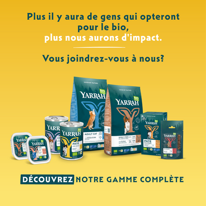 Yarrah croquettes Bio pour chat stérilisé