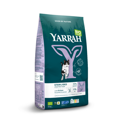 Yarrah croquettes Bio pour chat stérilisé