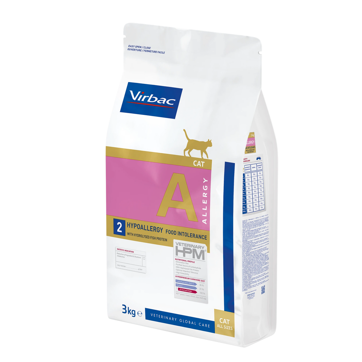 Virbac Veterinary HPM Diététique Hypoallergy Food Intolerance - croquettes chat
