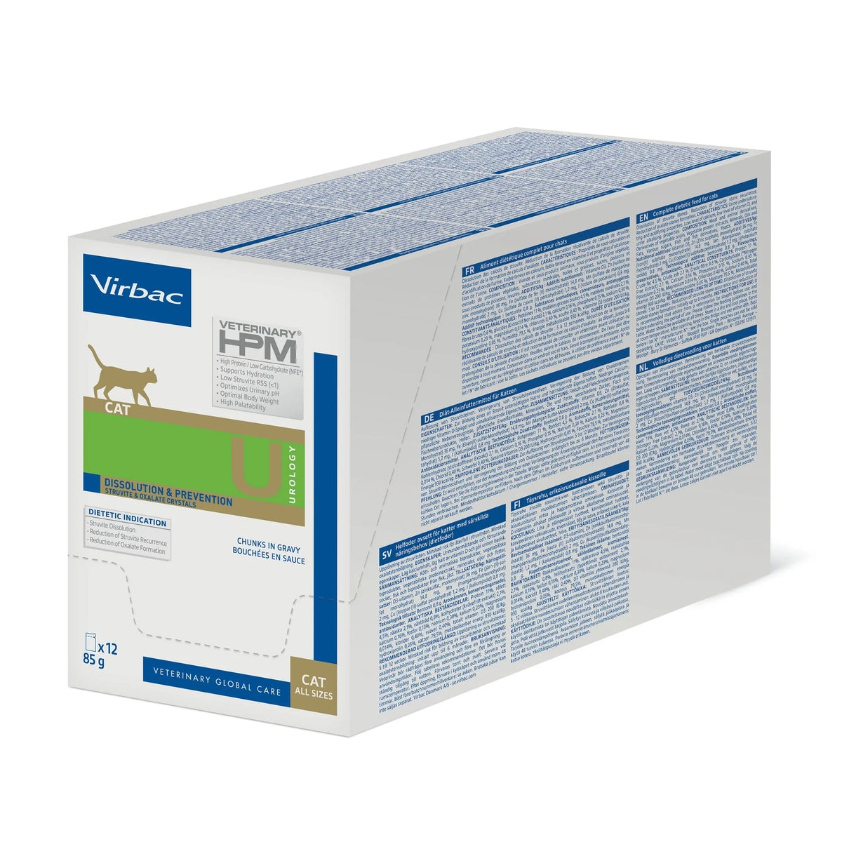 Virbac Veterinary HPM Diététique Urology Dissolution &amp; Prévention sachets - pâtée chat