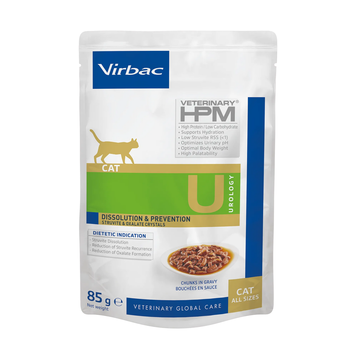 Virbac Veterinary HPM Diététique Urology Dissolution &amp; Prévention sachets - pâtée chat