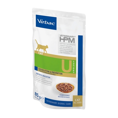 Virbac Veterinary HPM Diététique Urology Dissolution &amp; Prévention sachets - pâtée chat