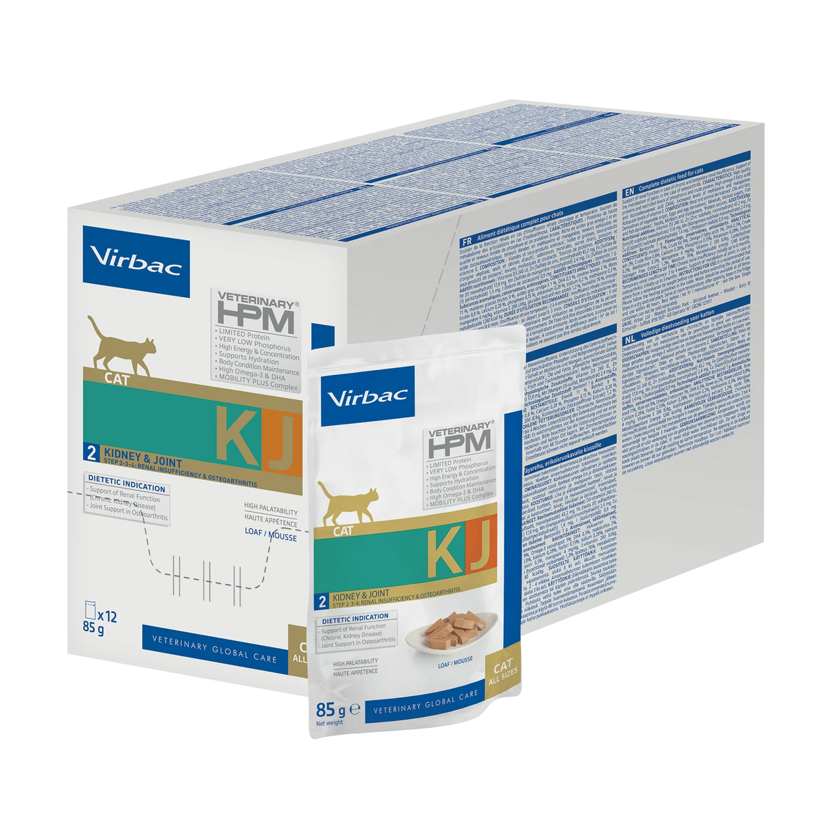 Virbac Veterinary HPM Diététique Kidney Joint mousse - pâtée chat