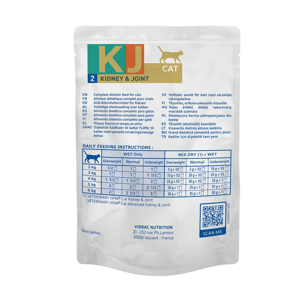 Virbac Veterinary HPM Diététique Kidney Joint mousse - pâtée chat