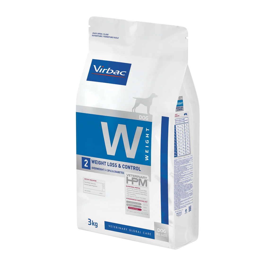 Virbac Veterinary HPM Diététique Weight Loss &amp; Control - croquettes chien