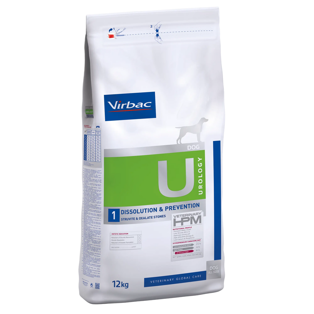 Virbac Veterinary HPM Diététique Urology Dissolution &amp; Prevention - croquettes chien