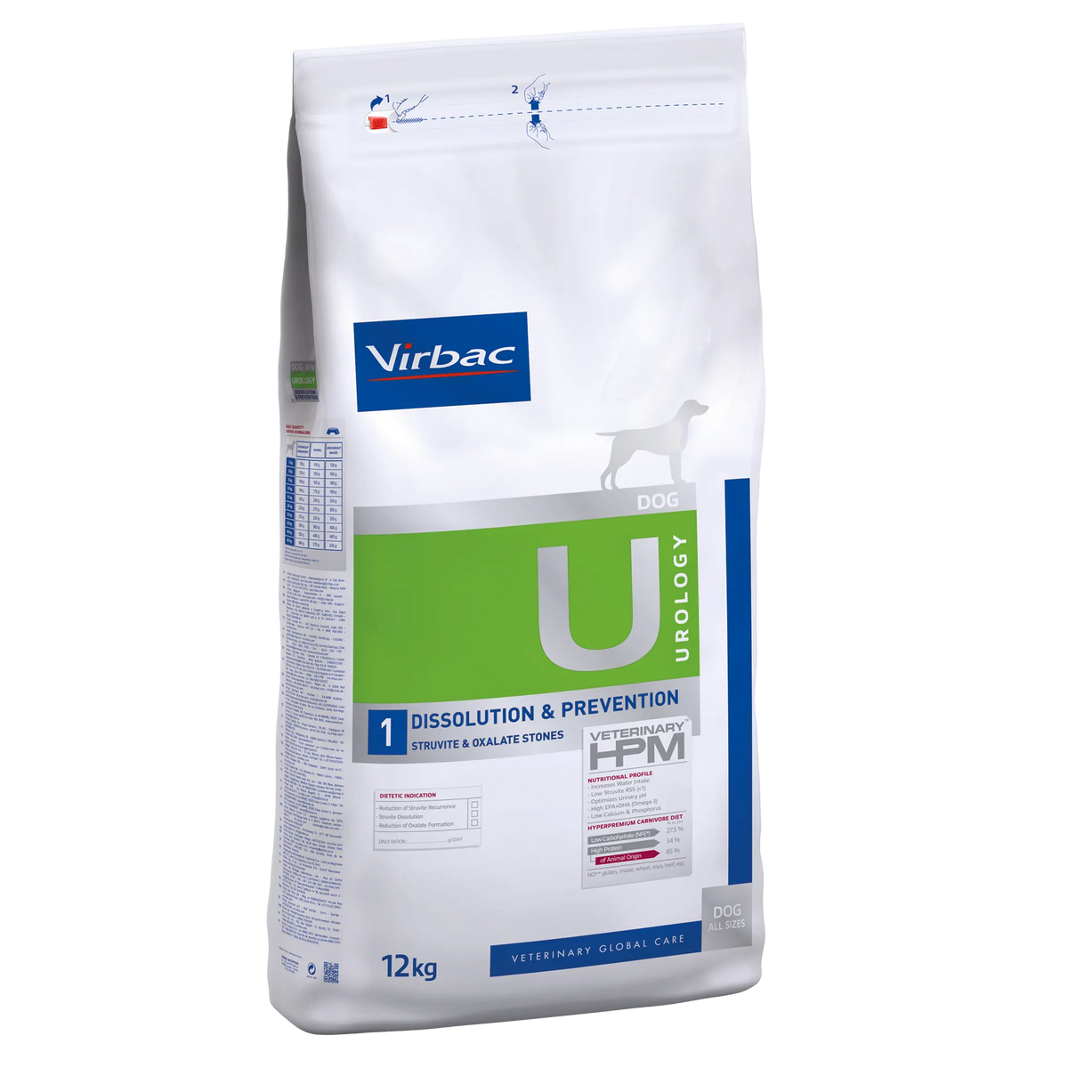 Virbac Veterinary HPM Diététique Urology Dissolution &amp; Prevention - croquettes chien