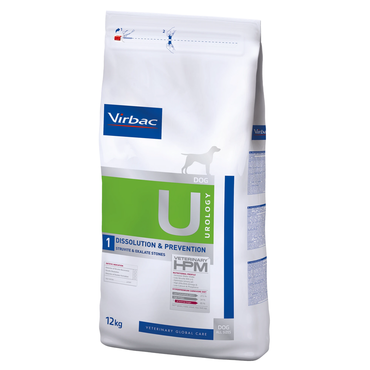 Virbac Veterinary HPM Diététique Urology Dissolution &amp; Prevention - croquettes chien