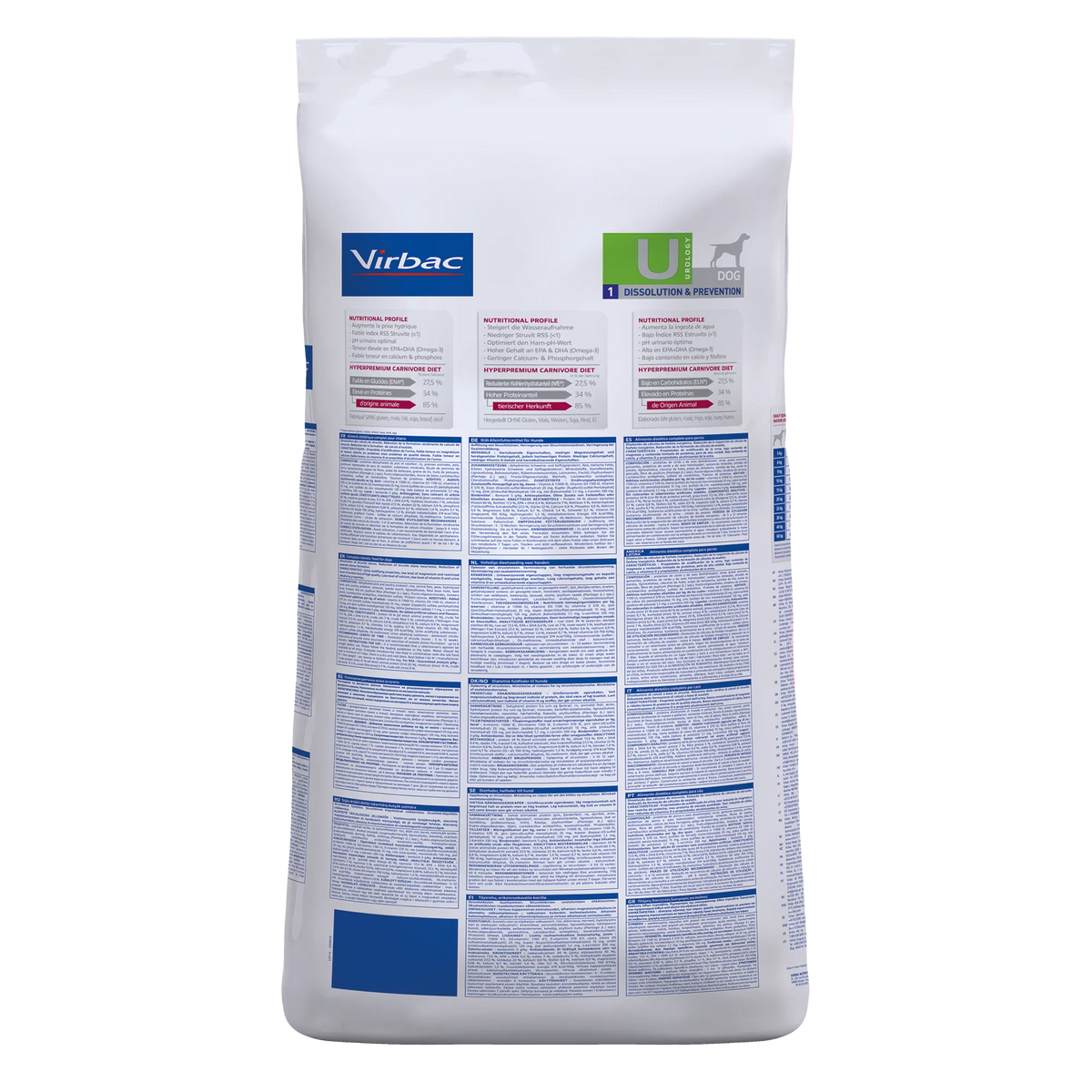 Virbac Veterinary HPM Diététique Urology Dissolution &amp; Prevention - croquettes chien