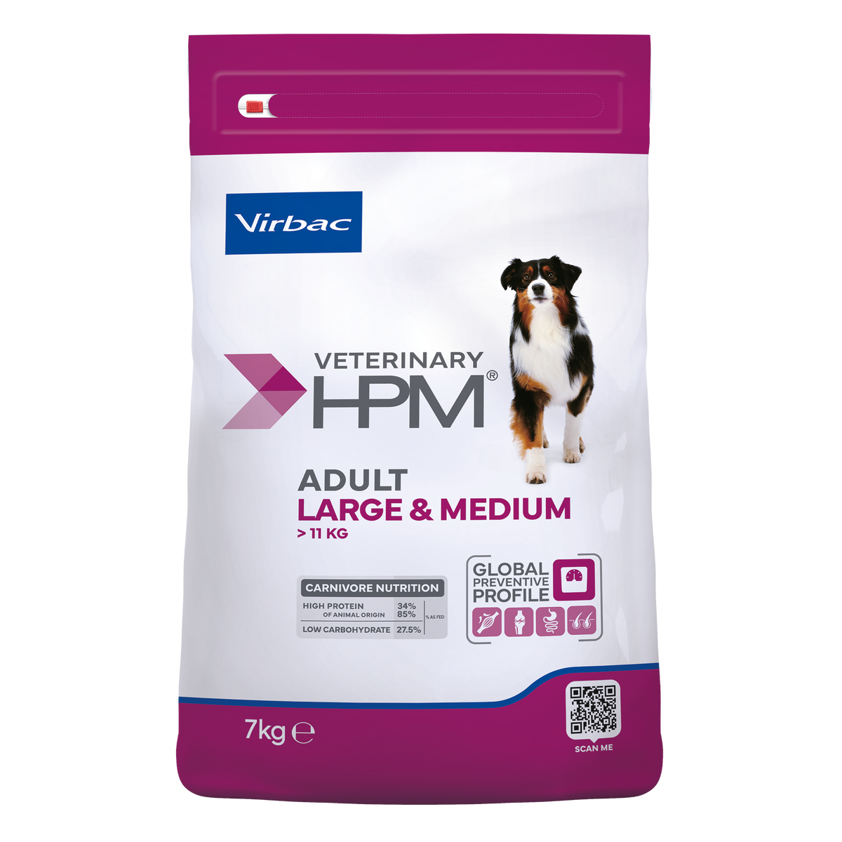 Virbac Veterinary HPM Adult Large &amp; Medium Dog - croquettes chien