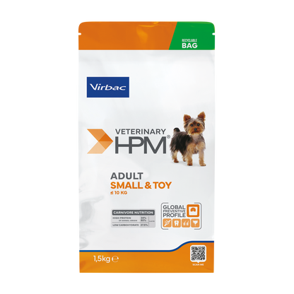 Virbac Veterinary HPM Physiologique Adult Small &amp; Toy - croquettes chien