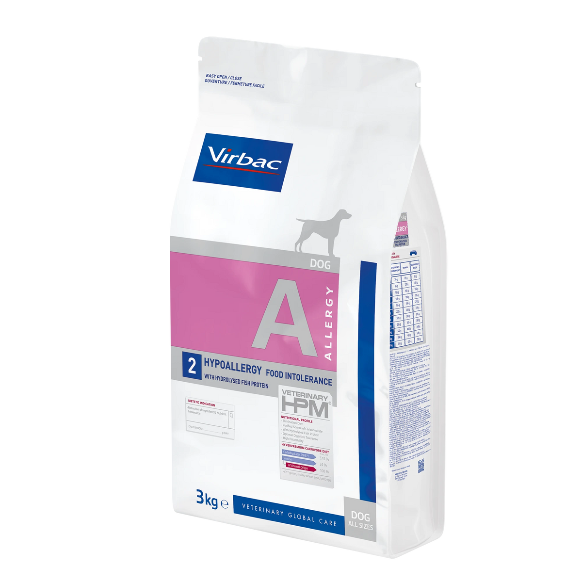 Virbac Veterinary HPM Diététique Hypoallergy Food Intolerance - croquettes chien