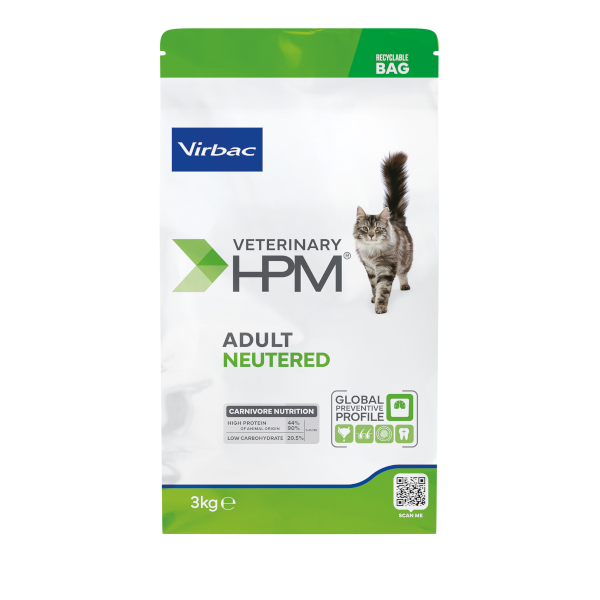 Virbac Veterinary HPM Adult Neutered Cat - croquettes chat