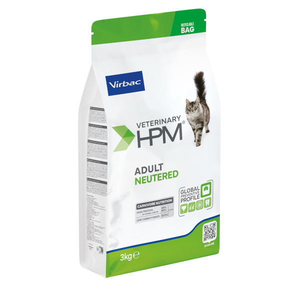 Virbac Veterinary HPM Adult Neutered Cat - croquettes chat