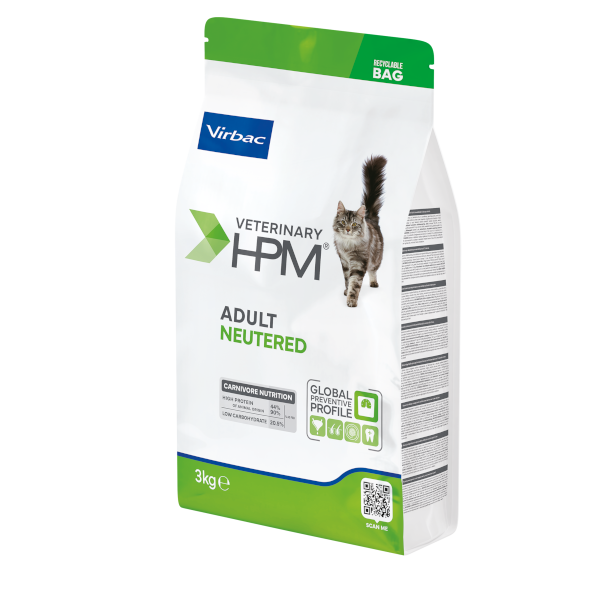 Virbac Veterinary HPM Adult Neutered Cat - croquettes chat