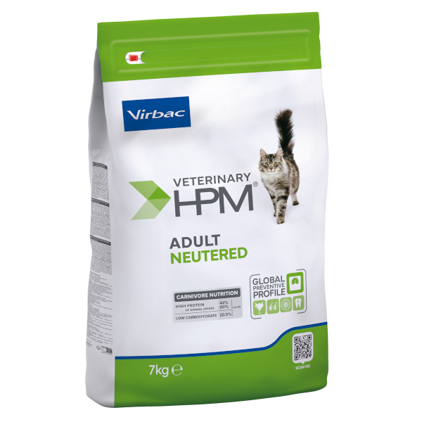 Virbac Veterinary HPM Adult Neutered Cat - croquettes chat