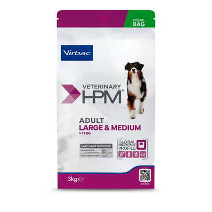 Virbac Veterinary HPM Adult Large &amp; Medium Dog - croquettes chien