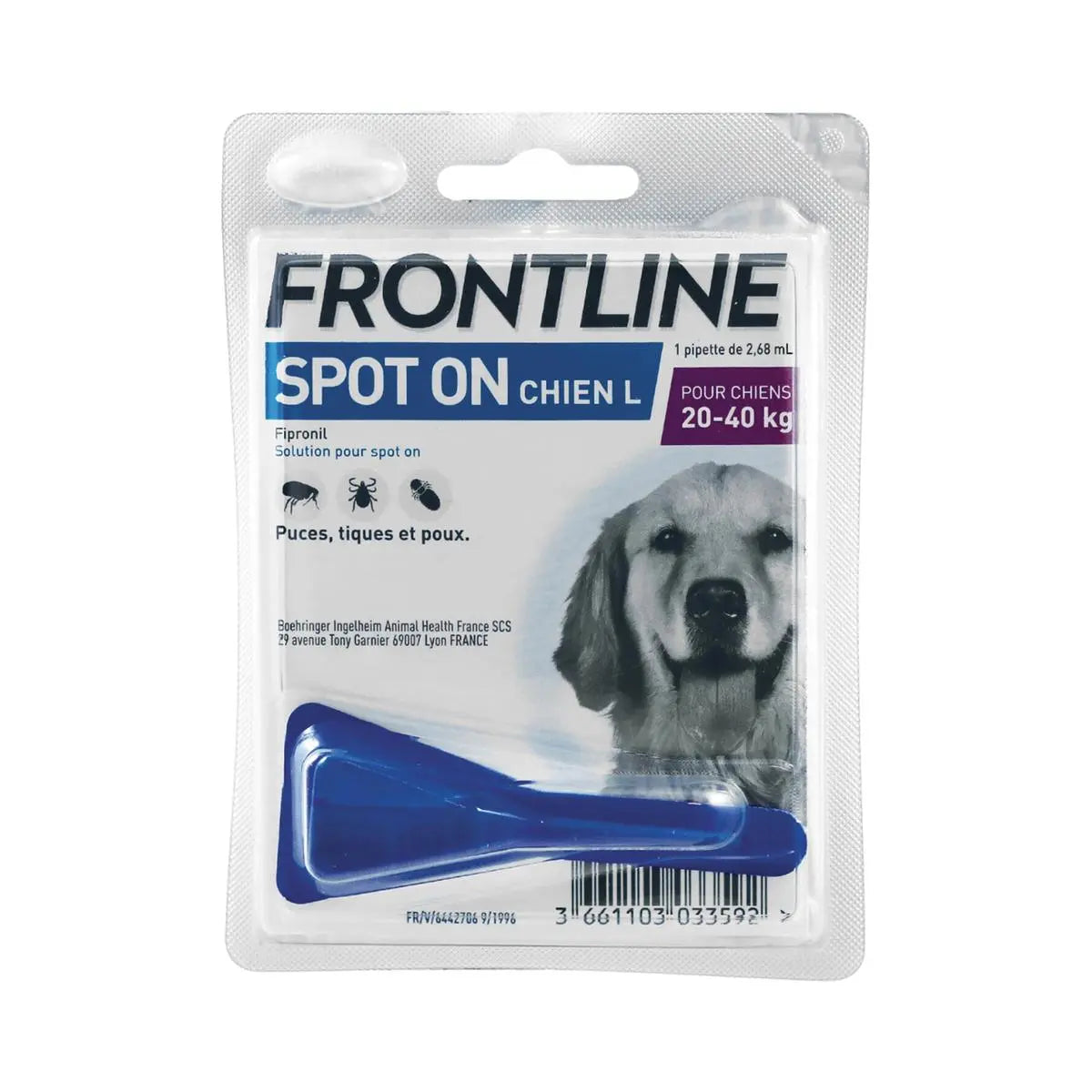 Pipettes Frontline Spot-On chien