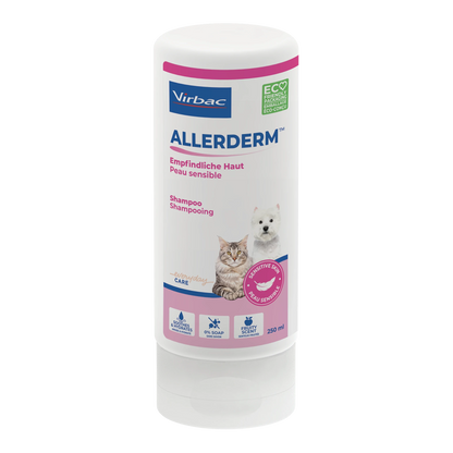 Allerderm shampoing peau sensible chat, chien