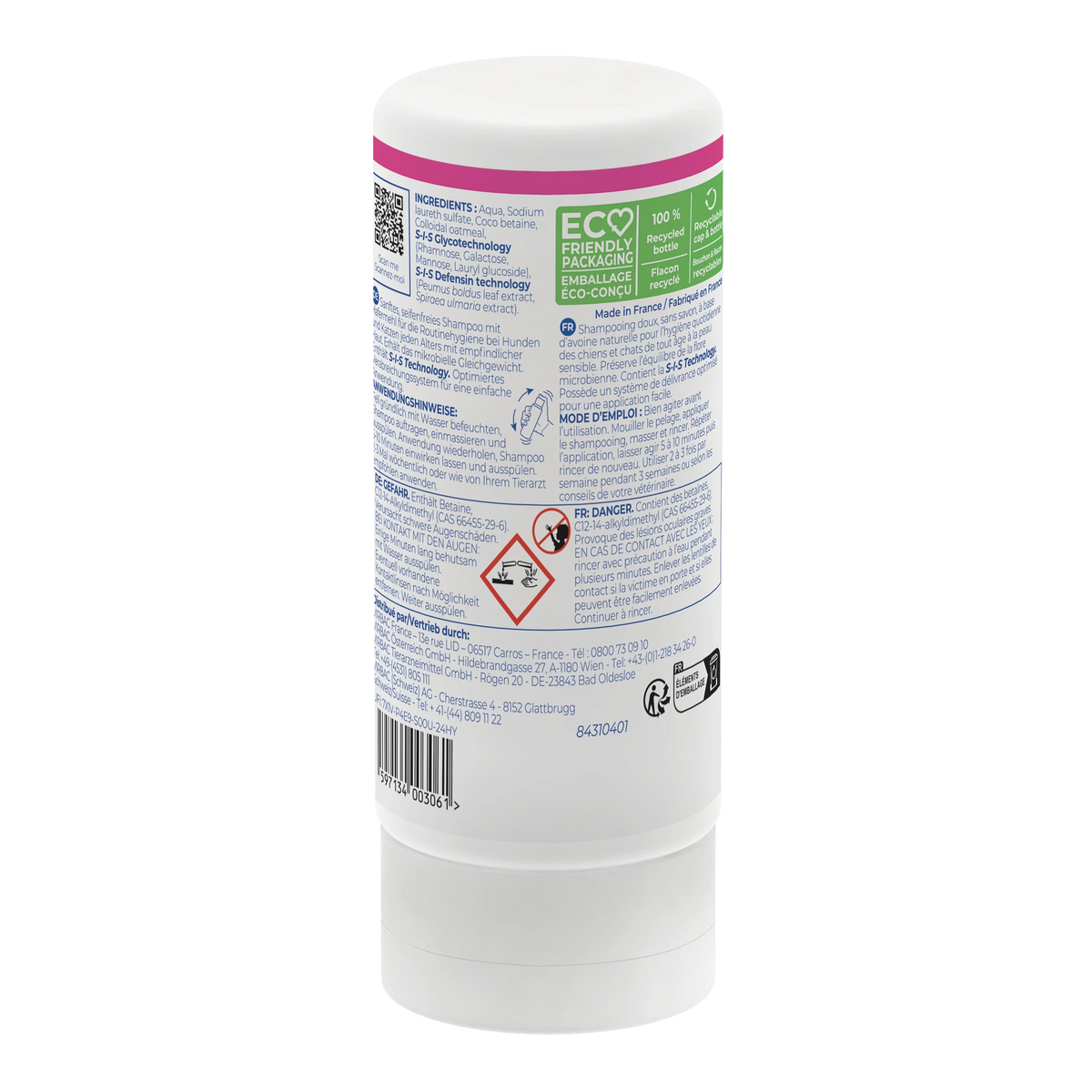 Allerderm shampoing peau sensible chat, chien