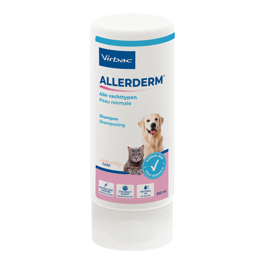 Allerderm shampoing peau normale chien, chat