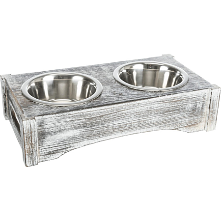 Set gamelles acier inoxydable bois